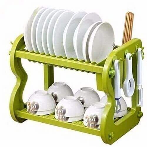 2-step Layer Dish Rack and Drainer