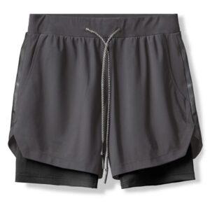 Men's LightWeight Fitness Gymwear Shorts Gray