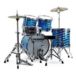 Premier England Laser Blue 5-piece Drum Set