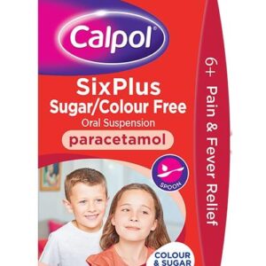 Calpol 6 Years + Paracetamol Suspension Sugar Free 100 ml