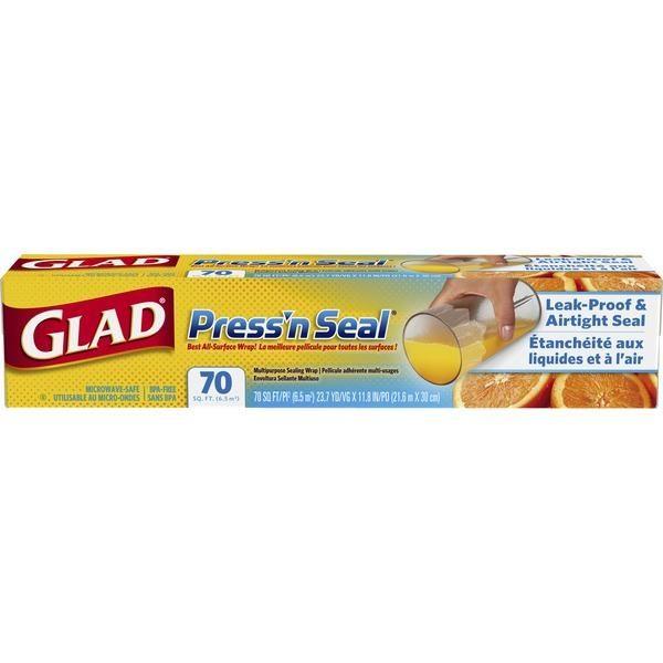 Glad 3 in 1 Press N Seal Multi-Purpose Sealing Wrap 21.6 m x 30 cm