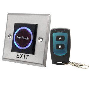 Door Access Control Infrared Sensor Non Touch Exit Button with Remote Control